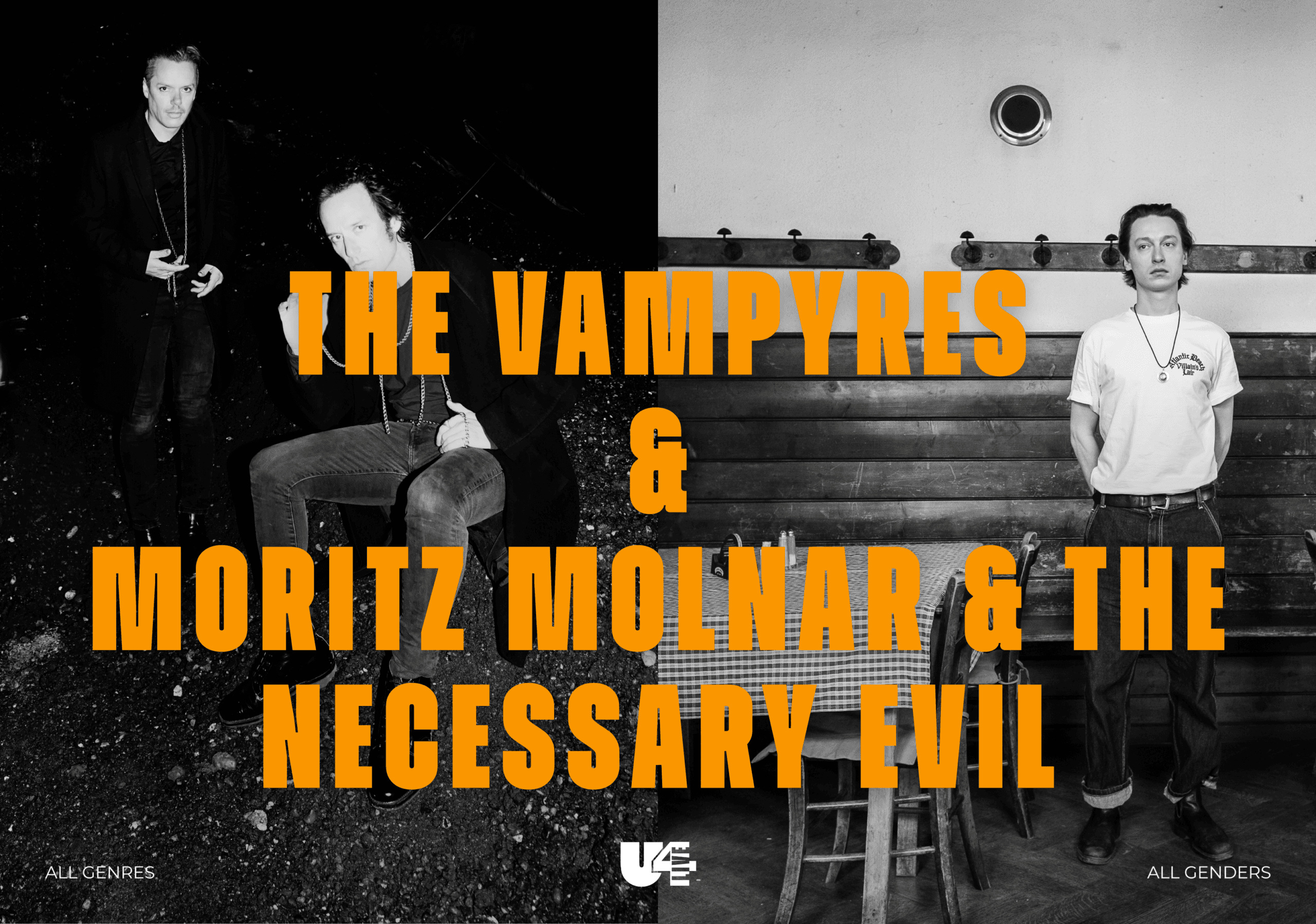 THE VAMPYRES + MORITZ MOLNAR AND THE NECESSARY EVIL LIVE